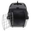 vidaXL Cage de transport animaux de compagnie gris noir 48x32x31 cm PP