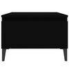vidaXL Table d'appoint Noir 50x46x35 cm Bois d'ing&eacute;nierie