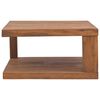 vidaXL Table basse 65x65x33 cm Bois de teck solide