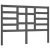 vidaXL T&ecirc;te de lit Gris 166x4x104 cm Bois massif de pin
