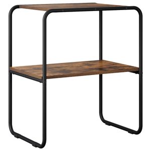 vidaXL Table console Ch&ecirc;ne fum&eacute; 80 x 42,5 x 70 cm Bois d'ing&eacute;nierie
