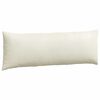 vidaXL Coussins de canap&eacute; 2 pcs Cr&egrave;me 120 x 40 cm