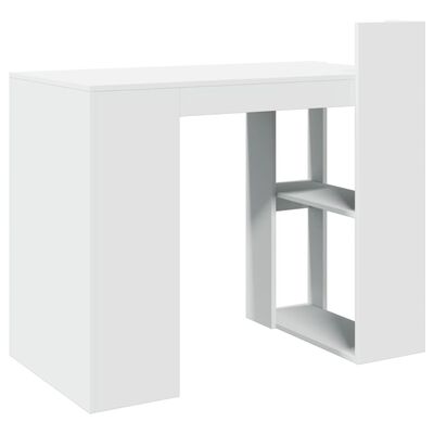 vidaXL Bureau blanc 103,5x56,5x94 cm bois d'ingénierie