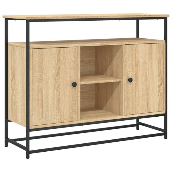 vidaXL Buffet chêne sonoma 100x35x80 cm bois d'ingénierie