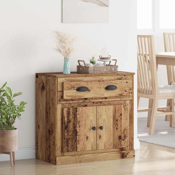 vidaXL Haut Armoire Bois Ancien 70 x 35,5 x 67,5 cm Bois d'ing&eacute;nierie