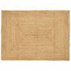vidaXL Tapis de zone Beige 140 x 200 cm Jute