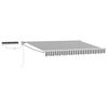 vidaXL Auvent r&eacute;tractable &eacute;lectrique Anthracite et blanc 3,5 x 2,5 m