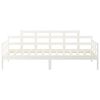 vidaXL Lit de jour sans matelas blanc bois de pin massif 90x200 cm