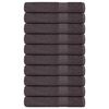 vidaXL Serviettes de sauna FROGN 10 pcs anthracite 80x200 cm 360 g/m&sup2;