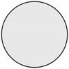 vidaXL Miroir mural Noir &Oslash; 50 cm Rond
