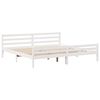 vidaXL Cadre de lit sans matelas blanc 180x200 cm bois massif de pin