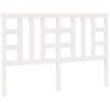 vidaXL T&ecirc;te de lit Blanc 156x4x100 cm Bois massif de pin