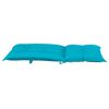 vidaXL Coussins de chaise de jardin &agrave; dossier haut lot de 2 turquoise