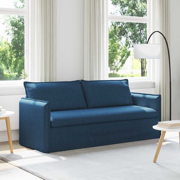 vidaXL Canap&eacute; 180cm Bleu M&eacute;tал