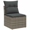 vidaXL Ensemble de canap&eacute; de jardin avec coussin 8 pcs Gris Polyrotin