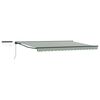 vidaXL Auvent r&eacute;tractable &eacute;lectrique Vert, Blanc, Anthracite 5 x 3 m