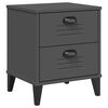 vidaXL Table de chevet VIKEN gris anthracite bois d'ing&eacute;nierie
