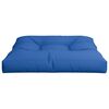 vidaXL Coussin de palette bleu royal 70x70x12 cm tissu