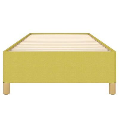 vidaXL Cadre de lit sans matelas vert 90x200 cm tissu