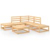 vidaXL Salon de jardin 6 pcs Bois de pin massif