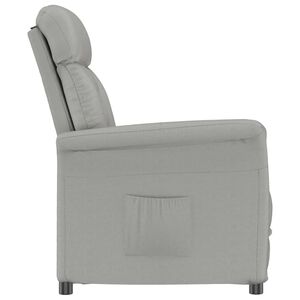 vidaXL fauteuil Gris clair 96,5 x 70,5 x 95 cm Microfibre