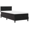vidaXL Lit &agrave; ressorts avec matelas Noir 90 x 190 cm Velours
