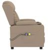 vidaXL Fauteuil de massage électrique Cappuccino Similicuir