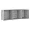vidaXL Ensemble de meubles TV 3 pcs Gris béton Bois d'ingénierie