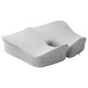 vidaXL Oreiller avec oreiller Gris clair 50 x 43 x 10 cm Coton
