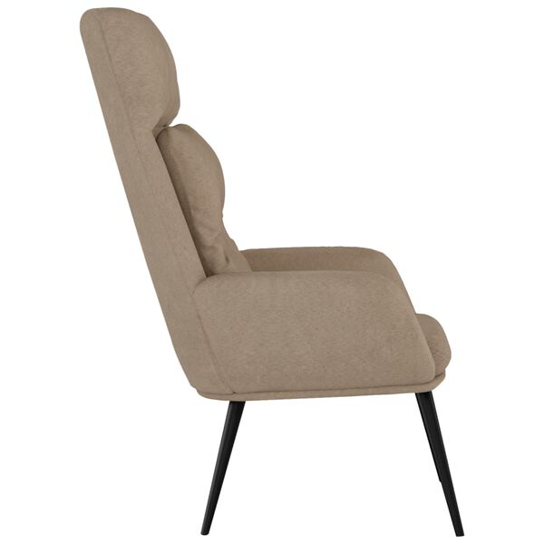 vidaXL Chaise de relaxation Taupe Similicuir daim