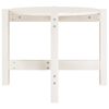 vidaXL Table basse Blanc &Oslash; 62,5x45 cm Bois massif de pin