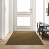 vidaXL Tapis d'entr&eacute;e Marron et Noir 120 x 250 cm Polyamide et PVC