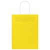 vidaXL Sacs en papier 250 pcs avec poign&eacute;es jaune 21x11x28 cm