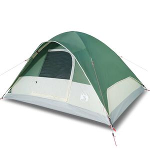 vidaXL Tente familiale &agrave; d&ocirc;me 6 personnes vert imperm&eacute;able