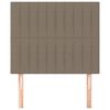 vidaXL T&ecirc;te de lit Taupe 90x5x118/128 cm Tissu