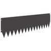 vidaXL Bordure de Pelouse 20 pc 103 x 30 cm Acier Noir