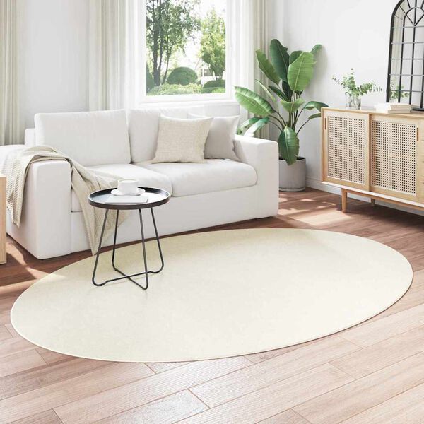 vidaXL Tapis HUARTE Cr&egrave;me 230 x 160 cm 100% Polyester
