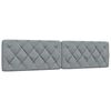 vidaXL Lit avec matelas gris clair 200x200 cm tissu