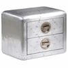 vidaXL Table de coin avec 2 tiroirs vintage style d'aviation