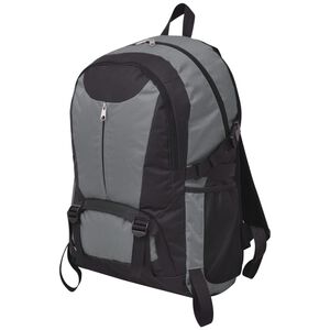 vidaXL Sac &agrave; dos de randonn&eacute;e 40 L noir et gris