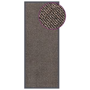 vidaXL Paillasson touffet&eacute; 60x150 cm Marron fonc&eacute;