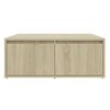 vidaXL Table basse ch&ecirc;ne sonoma 80x80x31 cm bois d'ing&eacute;nierie