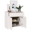vidaXL Buffet Drammen Blanc 79 x 43 x 75,5 cm Bois de pin massif