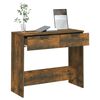 vidaXL Table console Ch&ecirc;ne fum&eacute; 90x36x75 cm Bois d'ing&eacute;nierie