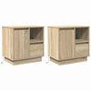 vidaXL Cabinet de chevet 2 pc Ch&ecirc;ne Sonoma 50 x 34,5 x 50 cm.