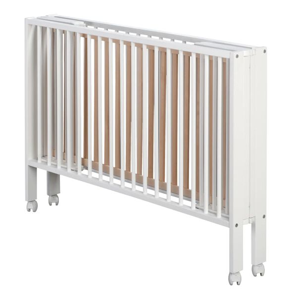 tiSsi Lit d'enfant pliable Blanc