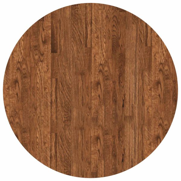 vidaXL Plateau de table Marron Clair &Oslash; 80 x 2,5 cm