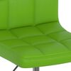 vidaXL Chaise pivotante de salle &agrave; manger Vert Similicuir