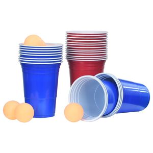 vidaXL Ensemble de table de bi&egrave;re-pong 0,5 L Plastique