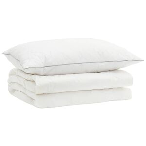 vidaXL Ensemble de couette 90 % en duvet d&rsquo;oie FULDA 2 pc 137 x 200 cm